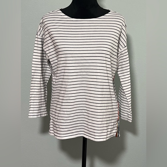SUNDRY 3/4 Sleeve Striped Top - M - Picture 1 of 6